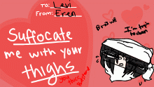 Levi gets the thing from Eren