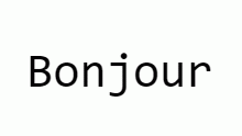 Bonjour