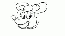 Dollar store minnie mouse-