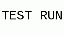 TEST RUN
