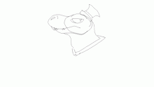 He's a white tyrannosaurus