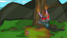 @-Ashflame- Chillin' under a tree