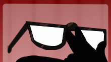 Glasses person