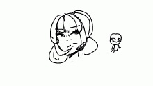 Woman disgusted at masochist