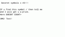 Secert symbols x #1