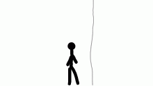 stick man wall kick test