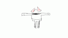 He might be T-posin' to assert