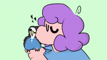kissy kissy for the baby