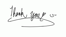 thank you for following