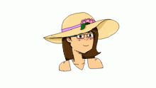 colored sunHAT + Q&A bc im bored