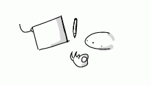 i got a drawing pad ;o