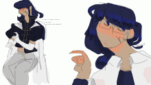 hes blue