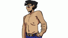 shirtless wilson hehehehe