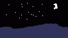 a dark sky