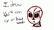 I drew this on a vr head set.