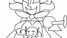Dimentio plays jevil's boss fight
