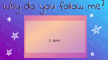I dont
