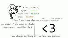 when drawing my oc ref: