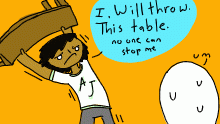 Throwing tables