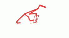 A blader walking
