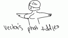 vector's phat tiddies