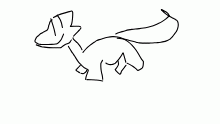 dog walk cycle trashiest animation