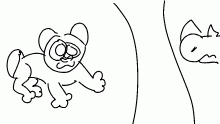 here he comes