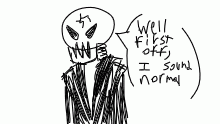 J chuckles in dark
