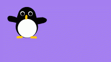 +Pengwin a dyn eira