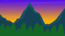 Mountains at dawn