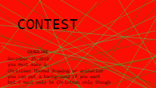 first contest on here