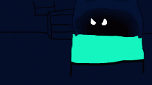 The beast hides