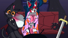 Kaymon is watching a horror movie