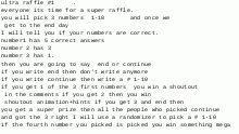 ultra raffle #1