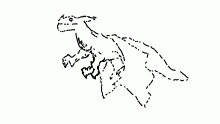 a dragon flying.