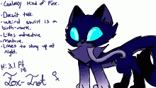 Fox-trot character sheet