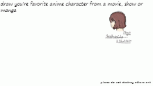 Draw your favorite anime character