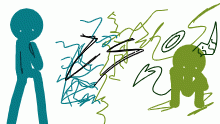 savage blue vs lime devil green