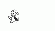 Everyone ganster til jevil walks in