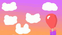 Animal pink cloud sunset