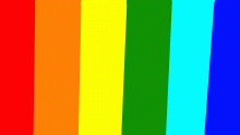 A colorful flag.