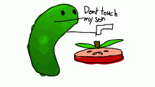 boob the pickle and Larry the apple