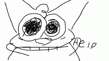 i drrew thsij with my fingers