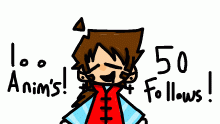 50 Follows\\100th Anim! Thank You!