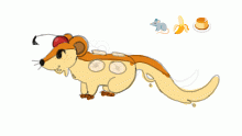banana custard. Rat