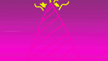 Unicorn horn with a back round
