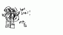Bad snail!