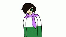 genderqueer flag outfit redraw