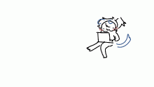 kicks feet wags tail