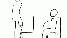 when I sit </3